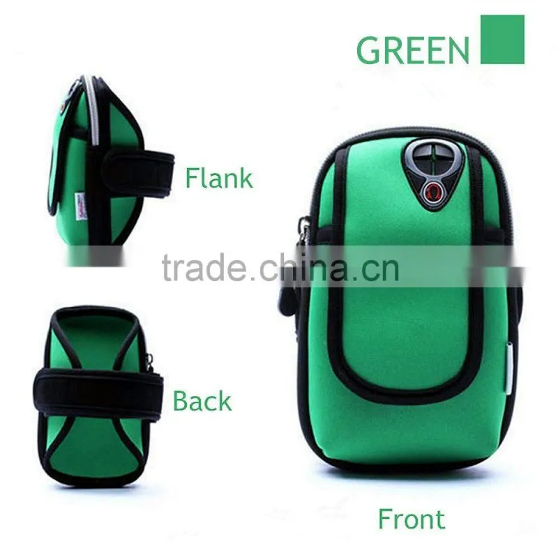 Sports Armband-Running Phone Arm Bag Pouch Key Cash Card Wallet (black)