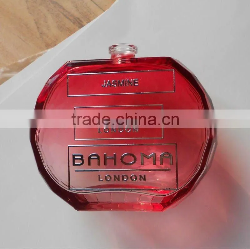 embossed Metallic purfume bottle label