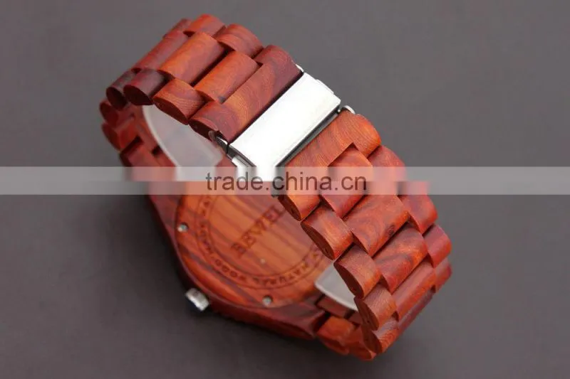 2014 New fashion gifts handmade wood watch for ladies Vintage wood watch with quartz movement in large stock