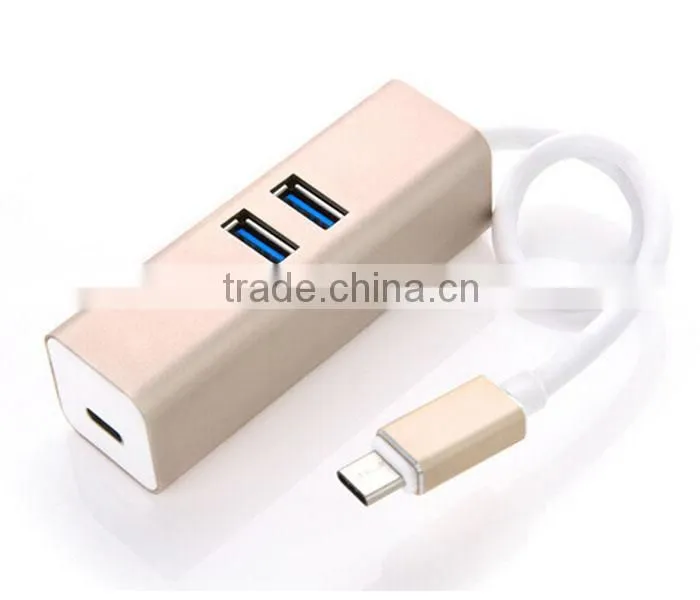 Aluminum USB-C Type C USB 3.1 High Speed 4 Port HUB Adapter For MacBook Nokia N1