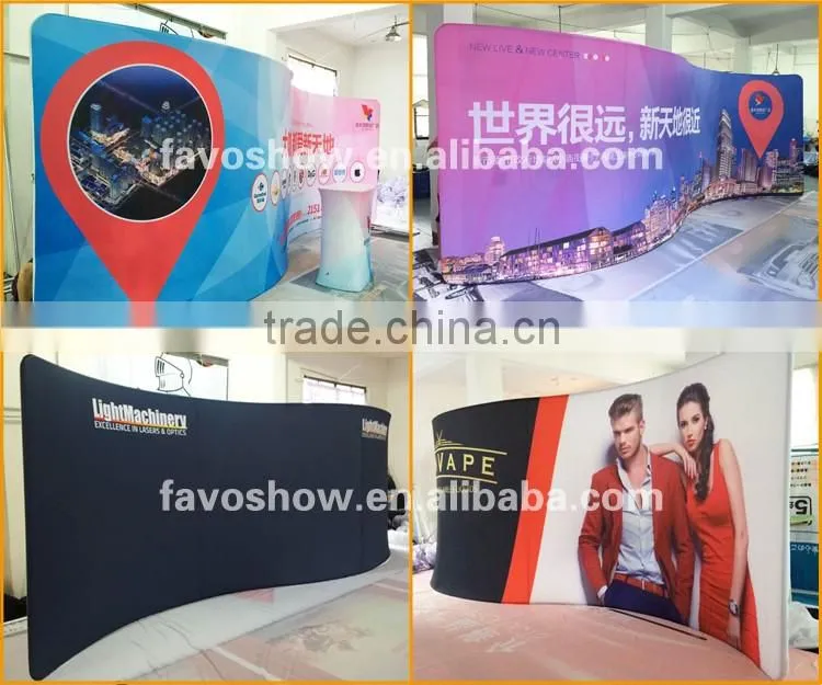 Aluminum And Tension Fabric Display Booth