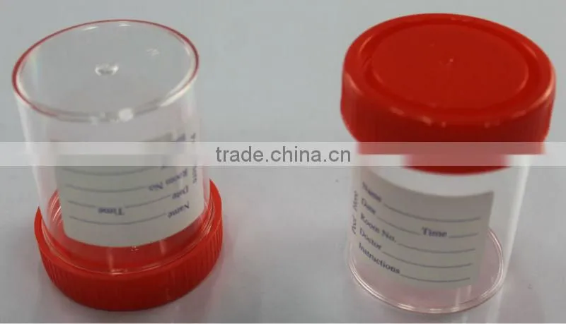Medical disposable urine specimen container female urine bottle