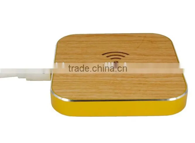100% eco-friendly and high quality wooden wireless charger wood qi wireless charger pad