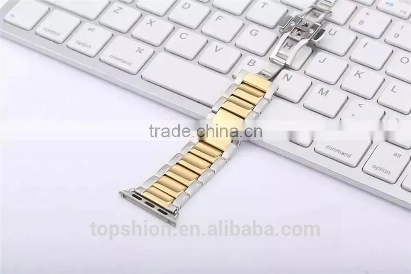 Luxury metal watch strap for apple watch with adapter, wholesale China