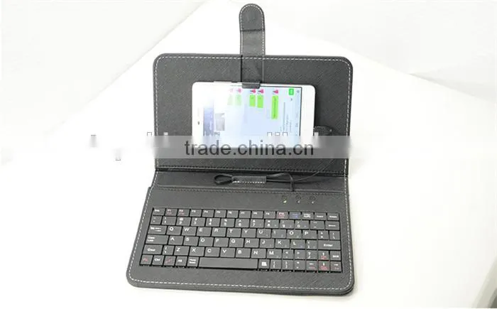 New coming PU leather leather keyboard case,smart phone wallet case,for android phone keyboard cover