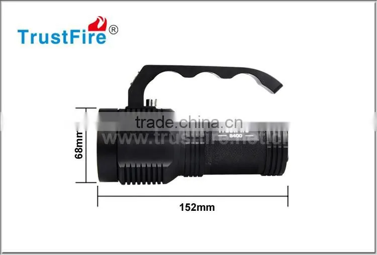 TrustFire S400 rechargeable super bright flashlight set with 18650 batteries and charger,TrustFire search flashlight with CE FCC