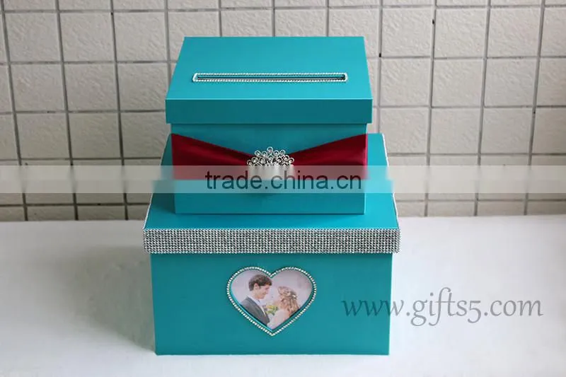 Elegant Handmade wedding card holder made in China wedding card box supplier