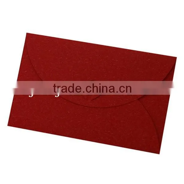 Gold hot stamping luxury paper envelops for gift card