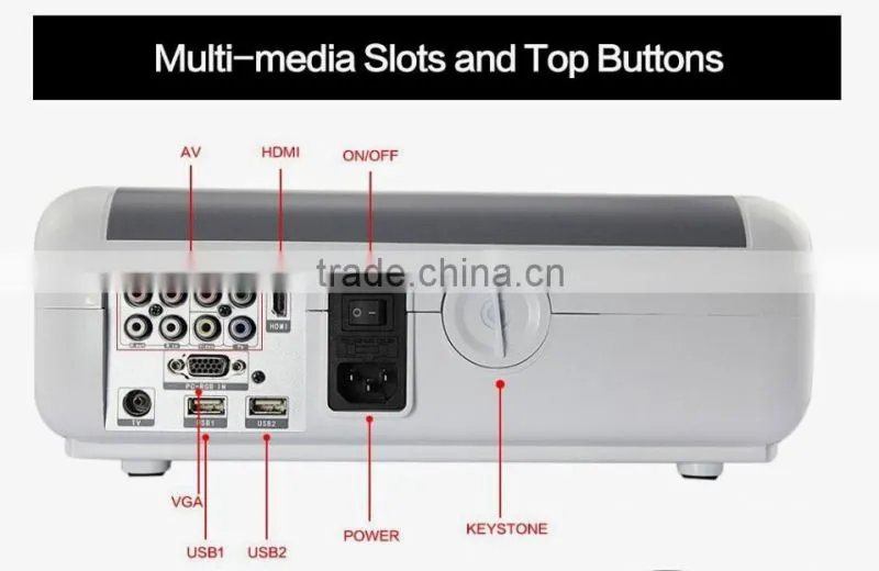 Factory price! Video projector 3D projector with 1800 Lumens for home entertainment