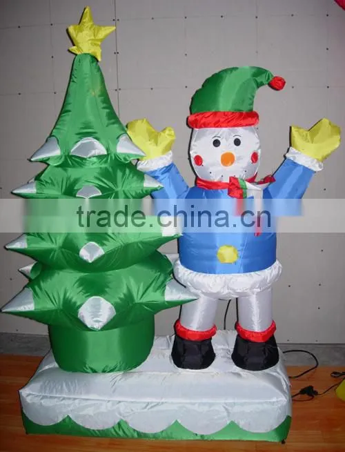 inflatable falling snow christmas tree