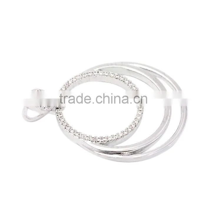 Big silver earring design factory price rhodium plated OEM welcome