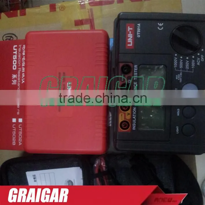 Digital Insulation Resistance Meter UT501A ,0-1000V , up to 5.5G ohm Multi-function Ohm Tester