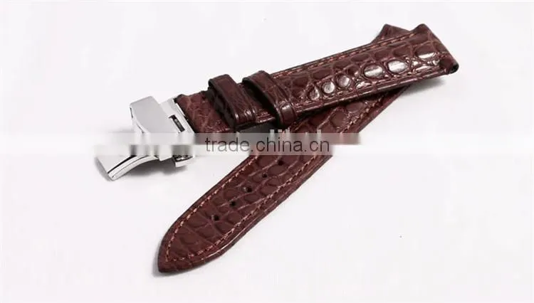 Luxury 100 % Alligator Handmade Leather Watch Strap for iWatch