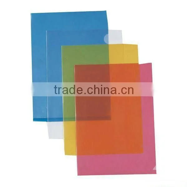 Fancy clear L shape file folder UV Printing