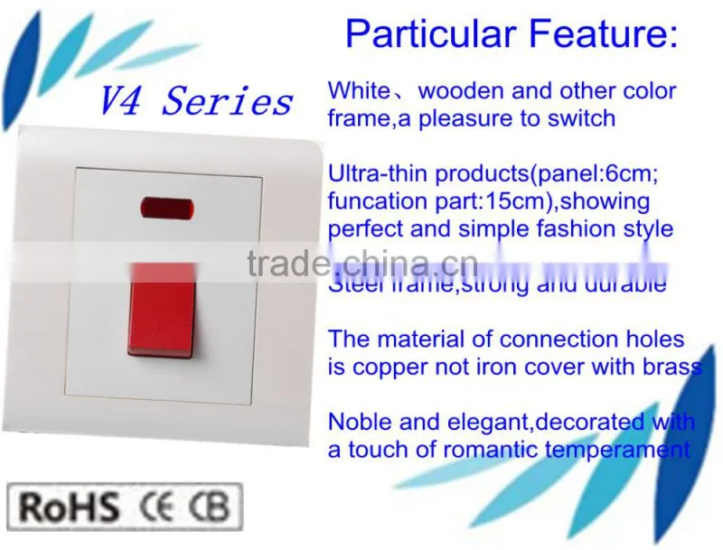 Best price electrical switch made with high quality PC material