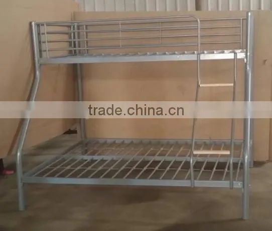 UK MARKET 3 people bunk bed with wooden step /metal bunk bed