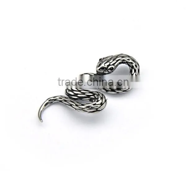mens gothic snake pendant fancy titanium steel pendant punk style jewelry