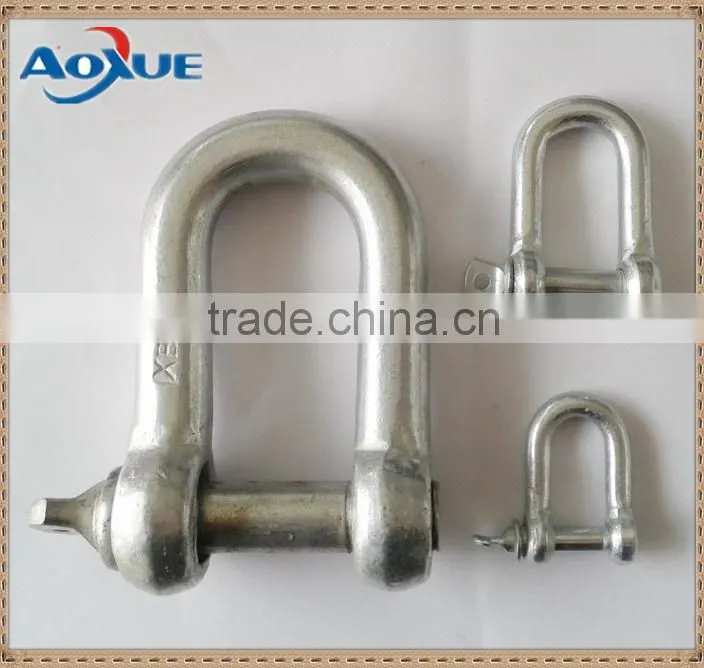 Zinc plated clevis shackle, brake out a joint shackle