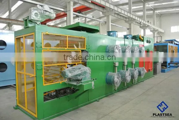 Rubber batch off machine for cooling rubber