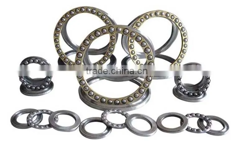 Low friction bearings thrust ball bearing 51118 with steel cage