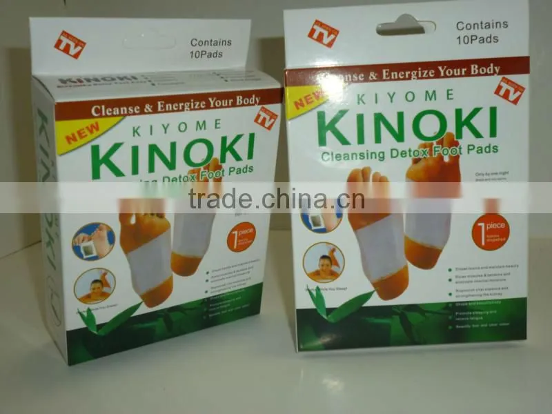 2013 hot new high quality Detox Foot Patch (10pcs wood vinegar patches+box)