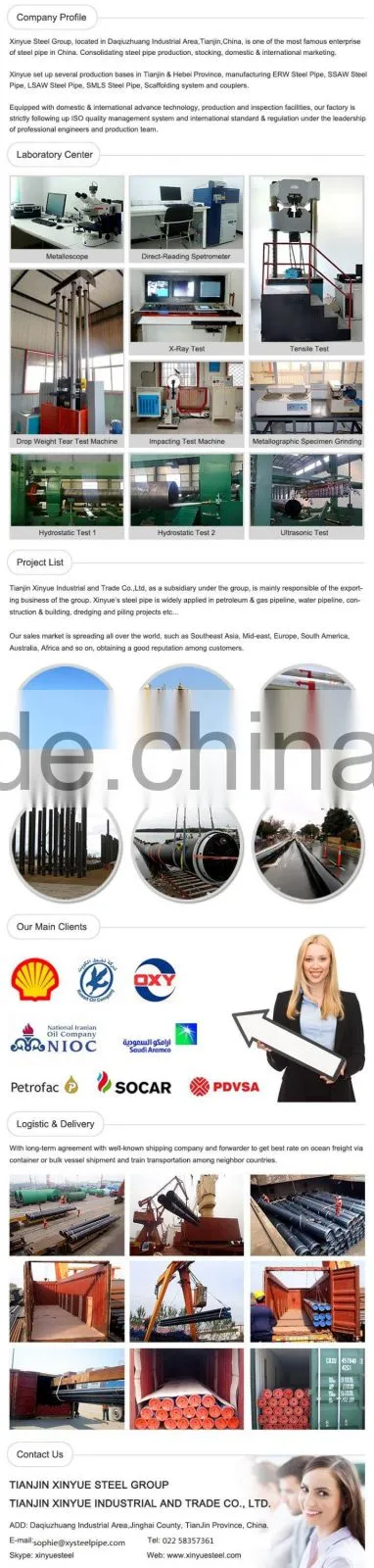 Welded steel pipe LSAW