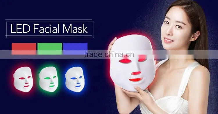 Beauty equipments machine electrical led facial mask for anti-aging