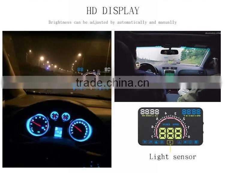 5.8 inch HUD E350 digital speedometer car OBD2 HUD display