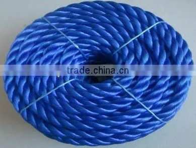 pp twisted rope/pp 3 strands rope/pp rope blue color