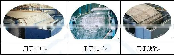 rubber belt type vacuum filtering machine