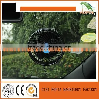2017 newest 12 volt car fan 6 inch half guard in 30 strips protable auto car fan