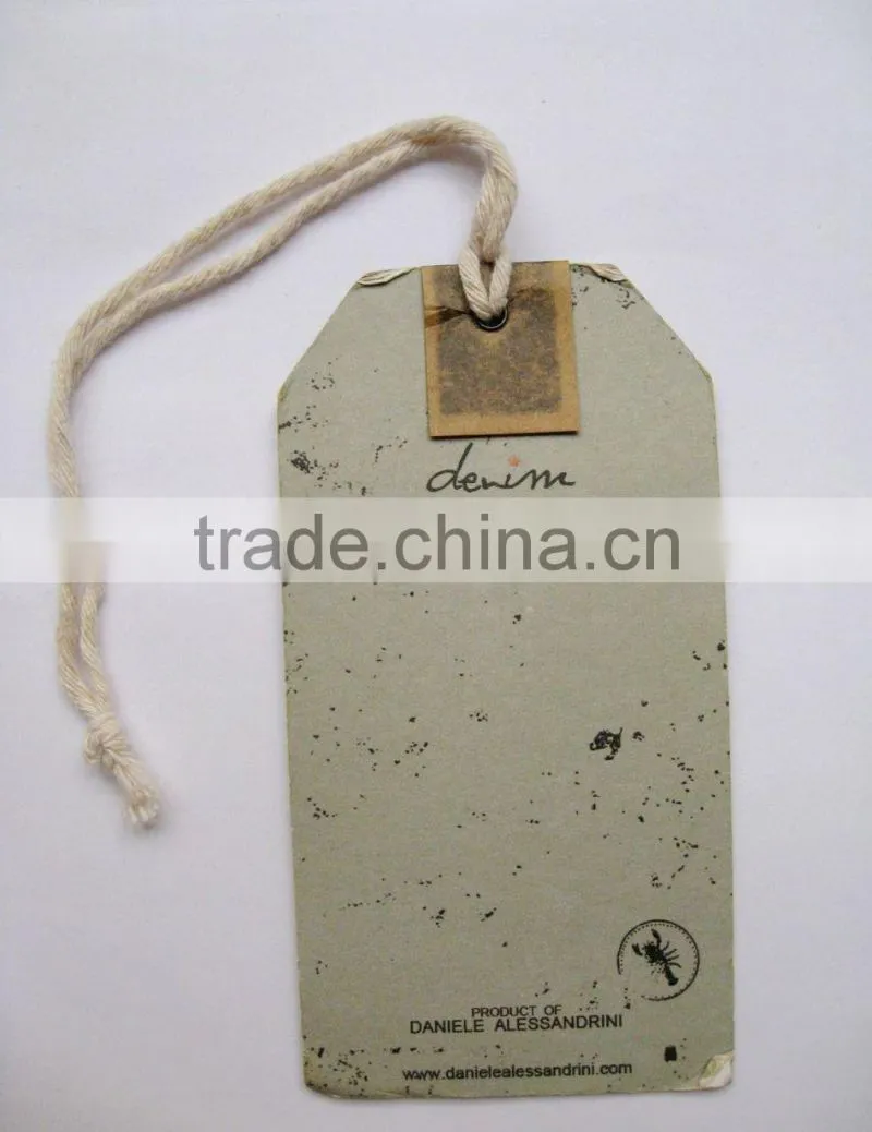 Custom printed paper tag
