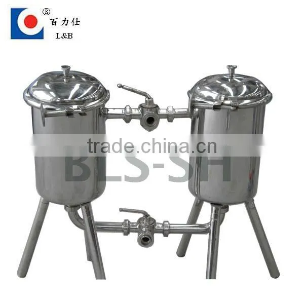 Stainless steel duplex filter housing, oil filter, milk filter with low price