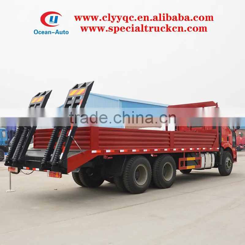 FAW 6X4 Heavy Flat Bed Tow Truck with Playload 15ton for Sale