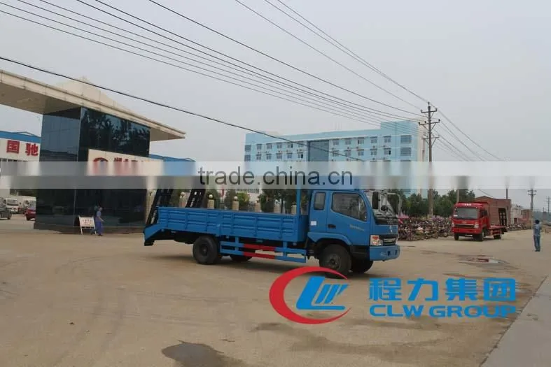 Yuejin Light flat bed truck,eacxcavator truck,flat bed recovery truck 8tons