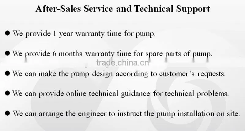 single stage volute casing centrifugal pumps