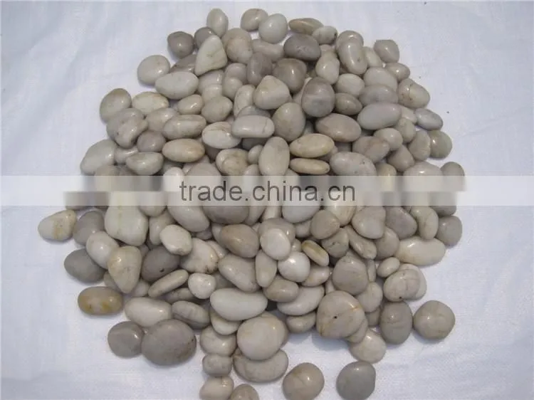 White Polished Pebble Stone White River Stone For Garden Decoration
