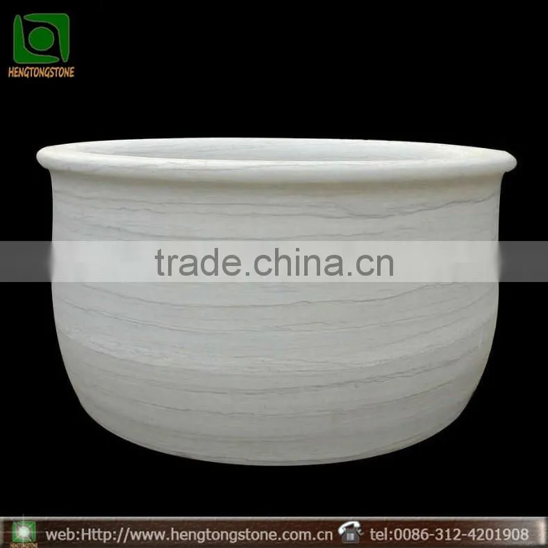 Cheap Freestanding Round Stone Bathtub