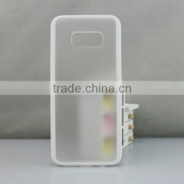 TPU frame matte creative mobile phone back cover for samsung s8 plus