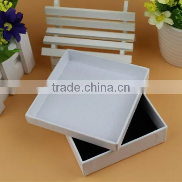 Custom white square box, small square cover packaging gift box