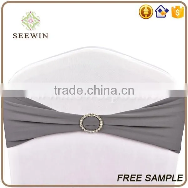 hot sale polyester spandex ruffle chair sash