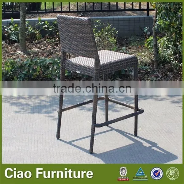 Modern stackable bar chair with footrest