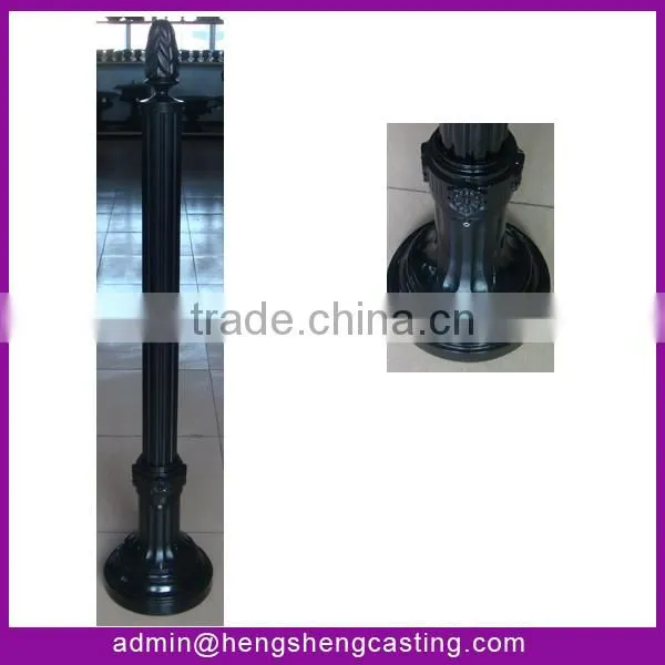 square post street outdoor aluminium post lamp