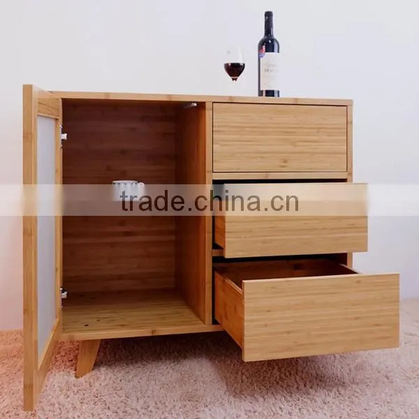 Solid bamboo furniture livingroom storage sideboard