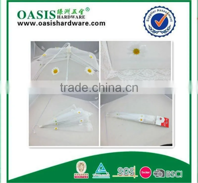hot round food cover/2pcs Folding Cotton Food Cover Mesh Food Cover for Kitchen Food Protection