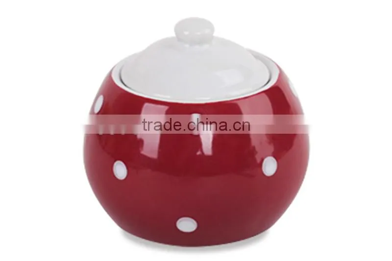 ceramic stoneware small sugar pot