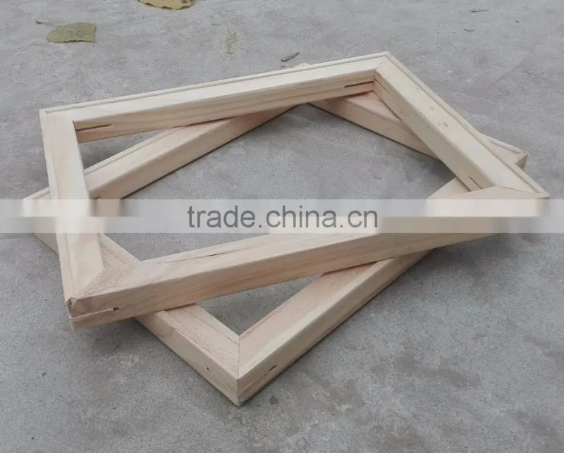 hot sale wood stretched canvas stretcher bars