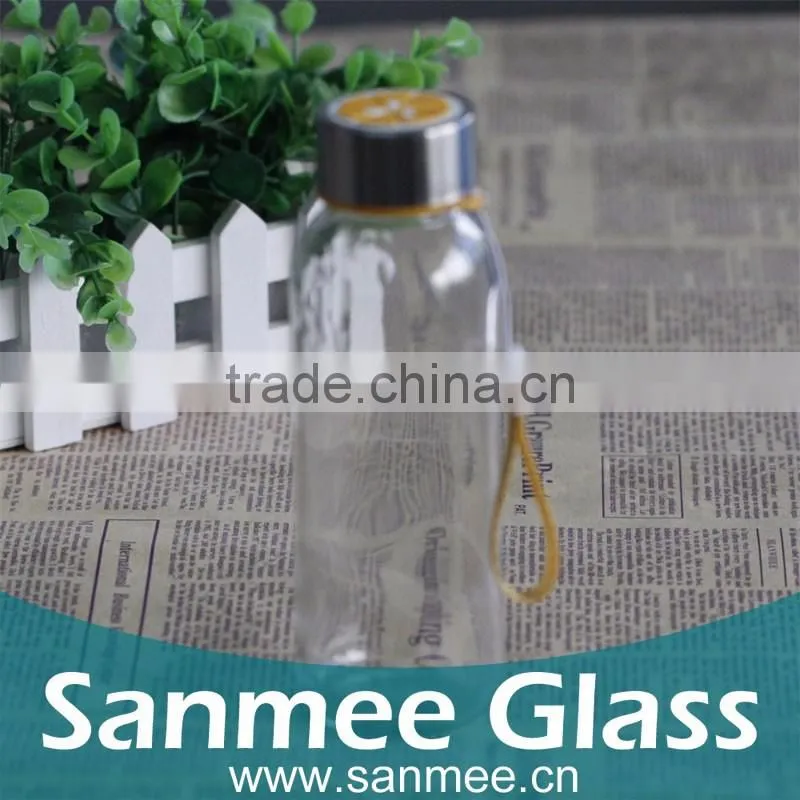 Manufacture Quality Glass Bottle With Lid Glass Water Milk Bottle