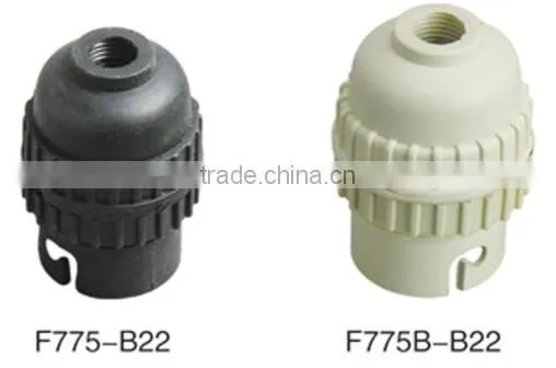 different types of B22 bakelite light socket lamp holder bulb cap types