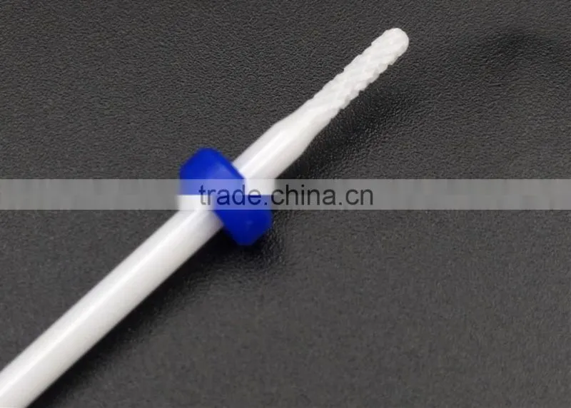 White ceramic burr for nail head blade diameter 13MM small round huaxing nail drill